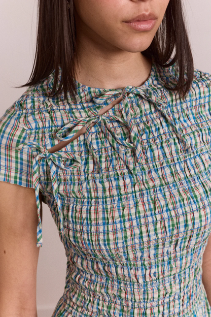 Ebba Midi Dress - Picnic Check