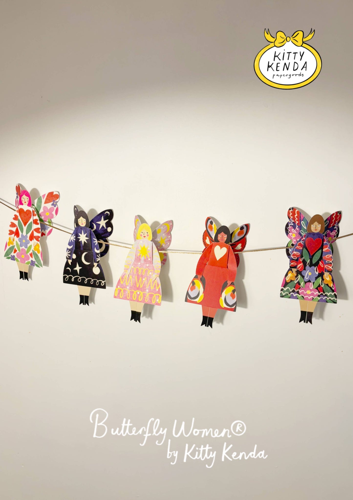 Butterfly Woman Sitting Greeting Card - Cosmic 