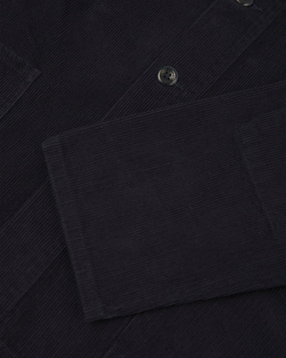 Buttoned Cord Overshirt - Midnight