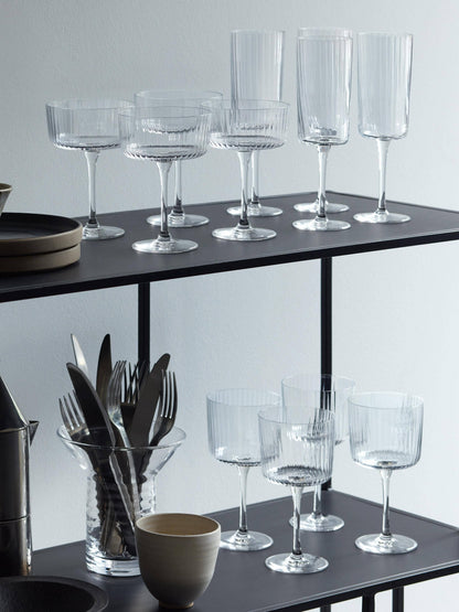 Gio Line Champagne/Cocktail Glass 230ml Clear x 4