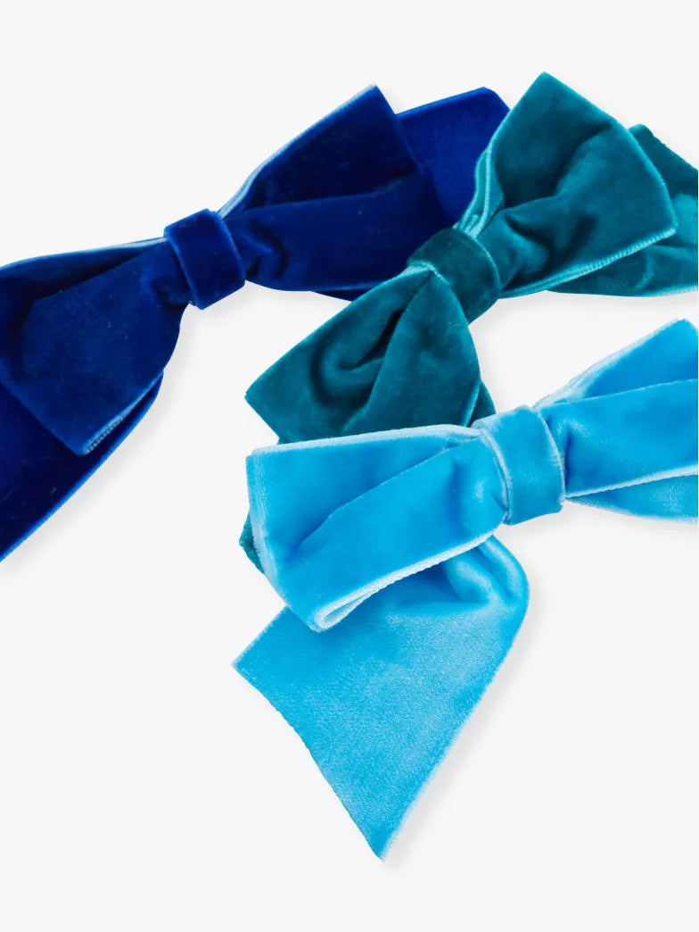 Radiant Velvet Bow Hair Clips