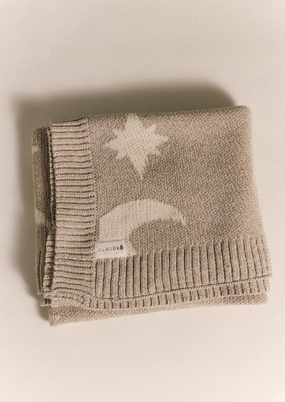 Cozmo Moon Stars Blanket - Neutral