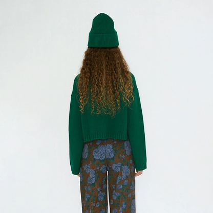 Tie Detail Cardigan Dark Green
