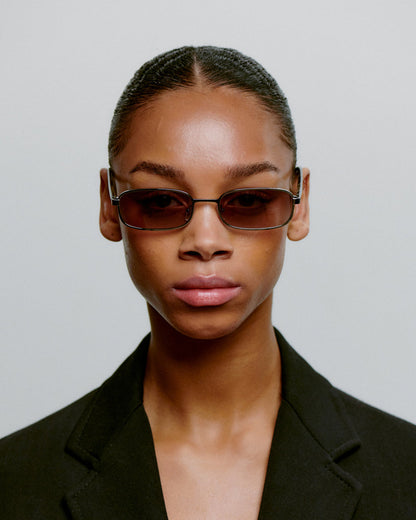 Noah Sunglasses - Silver Stripe Horn