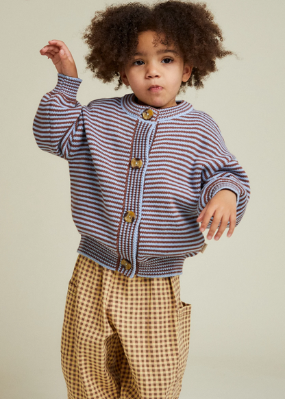 Emil Coco Sky Stripe Cardigan