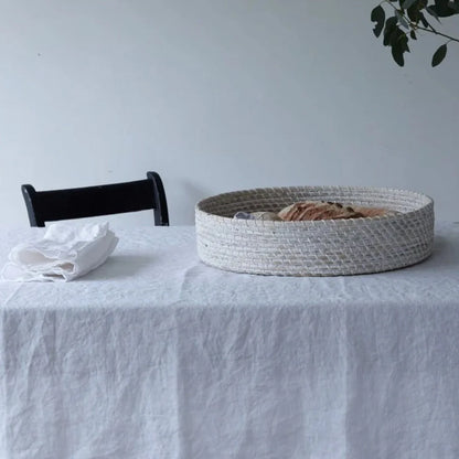 Linen Table Cloth - White