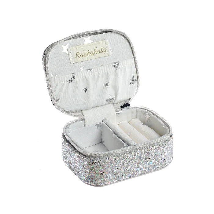 Confetti Silver Glitter  Mini Jewellery Box