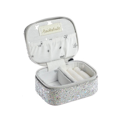 Confetti Silver Glitter  Mini Jewellery Box