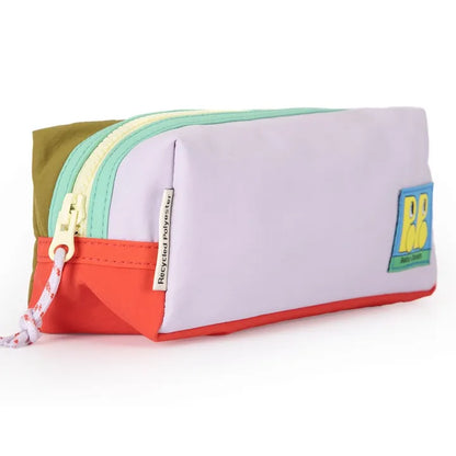 Lilac Colour Block Pencil Case