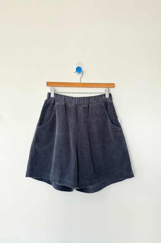 Soft Corduroy City Shorts - Charcoal