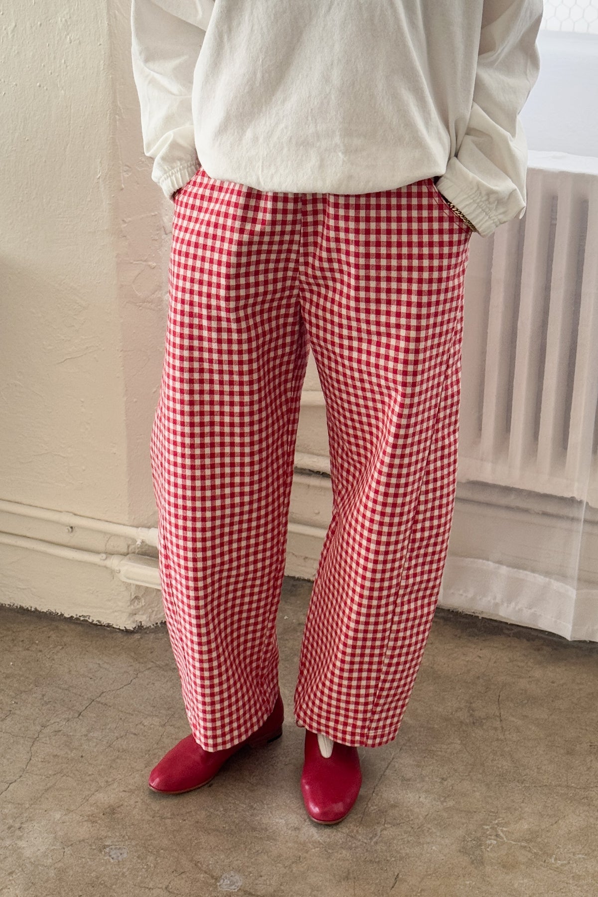 Arc Pants - Red Gingham