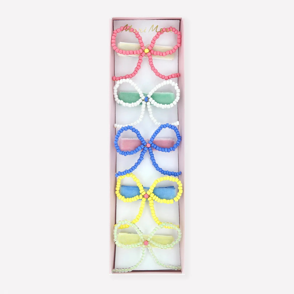 Beaded Bow Clips