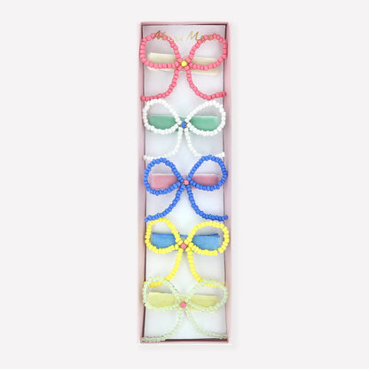 Beaded Bow Clips