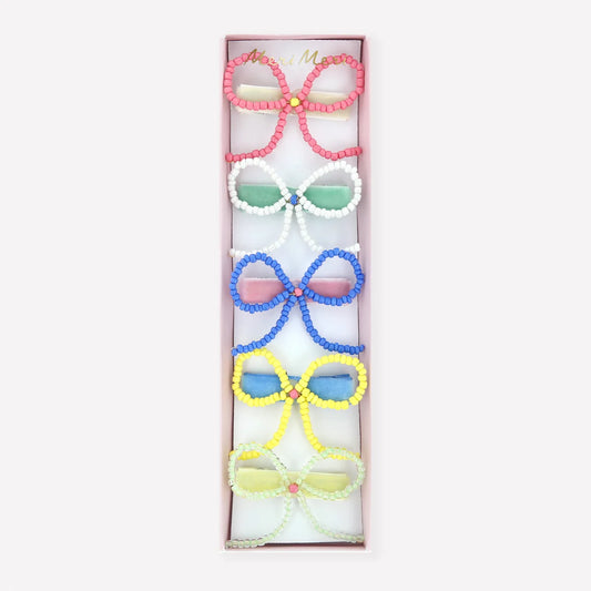 Beaded Bow Clips