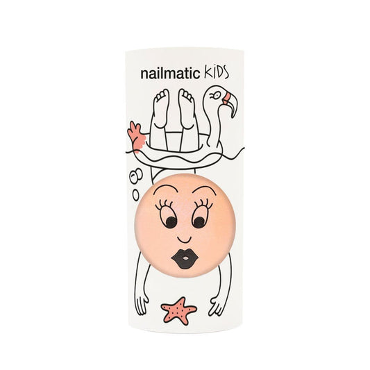 Kids Water Based Polish Flamingo Neon Coral