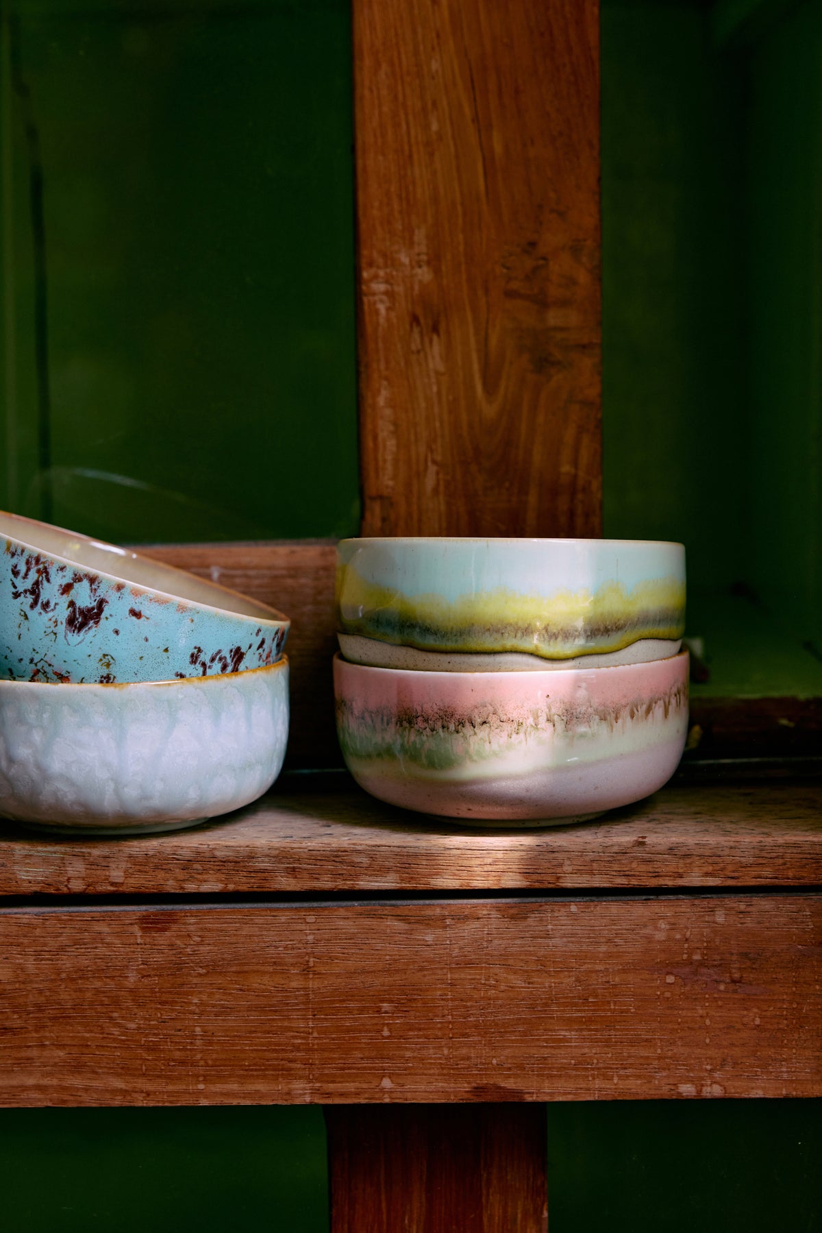 70’s Ceramic Dessert Bowl Glaze