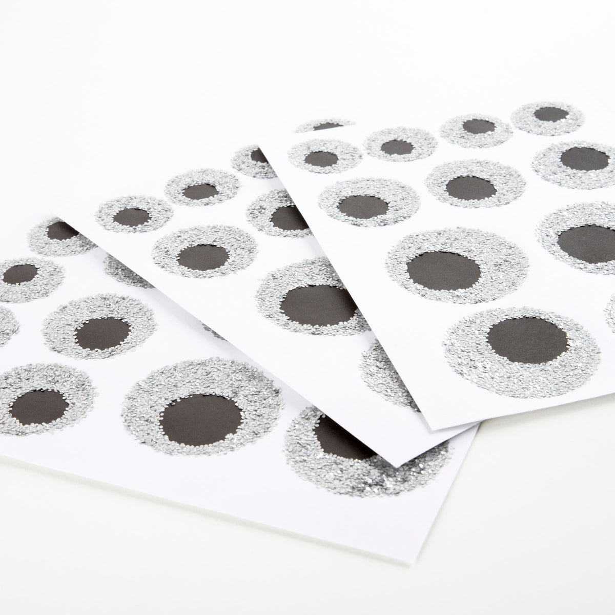 Glitter Eyeball Stickers (8 sheets)