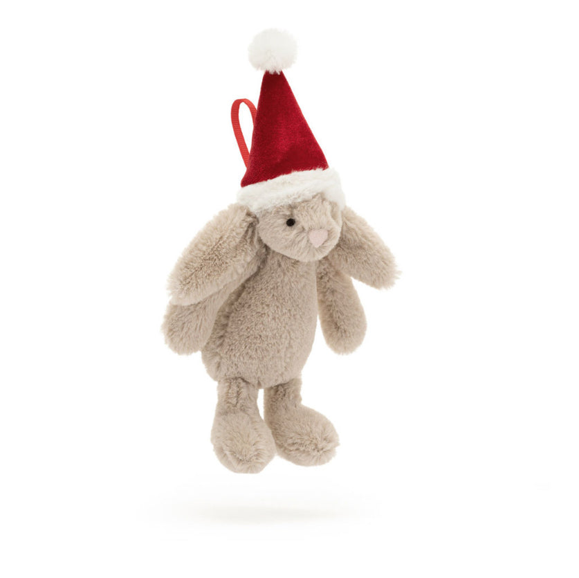 Bashful Christmas Bunny Decoration