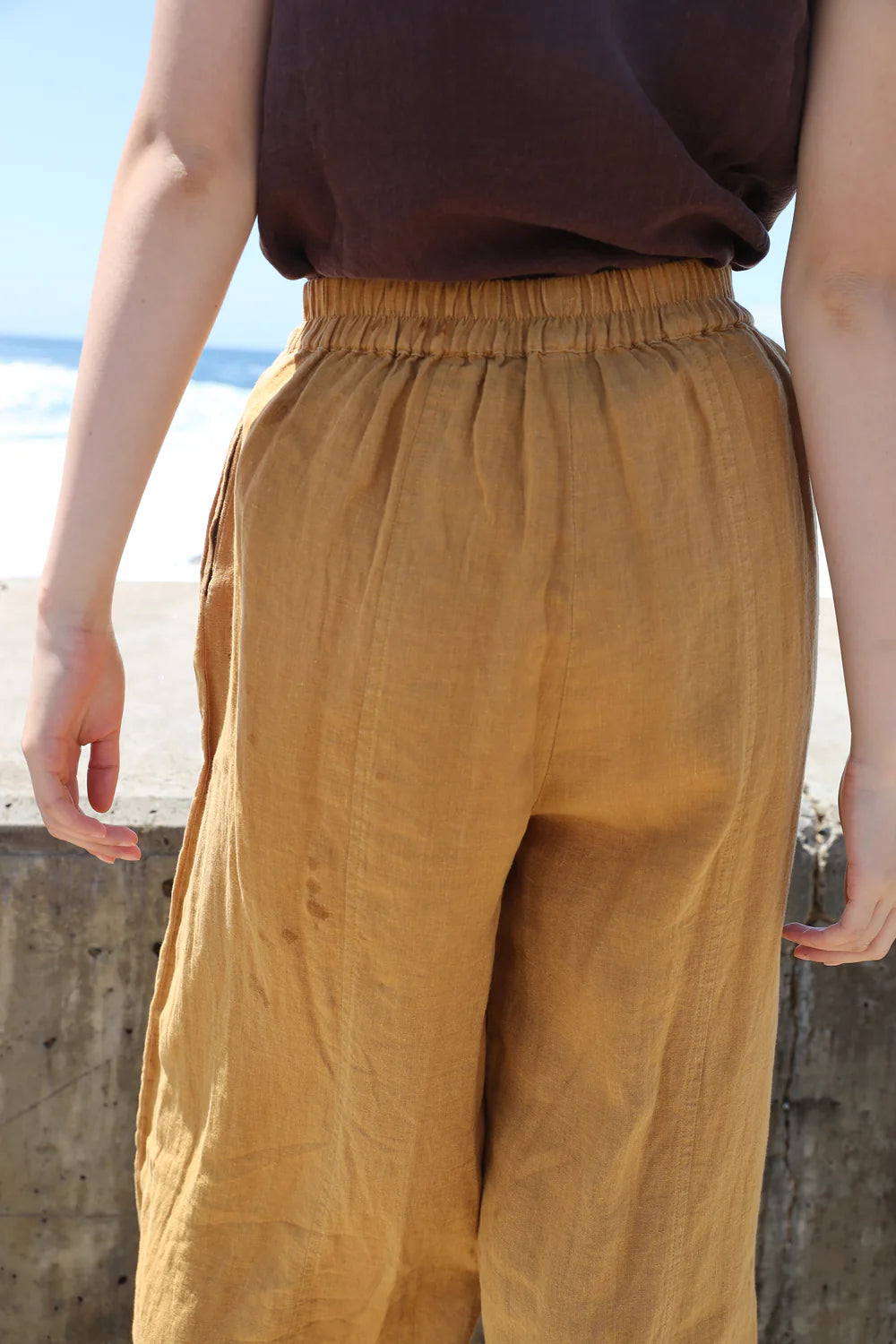Basic Linen Trousers - Turmeric