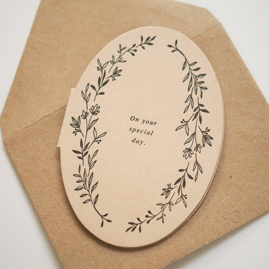 On your special day mini card