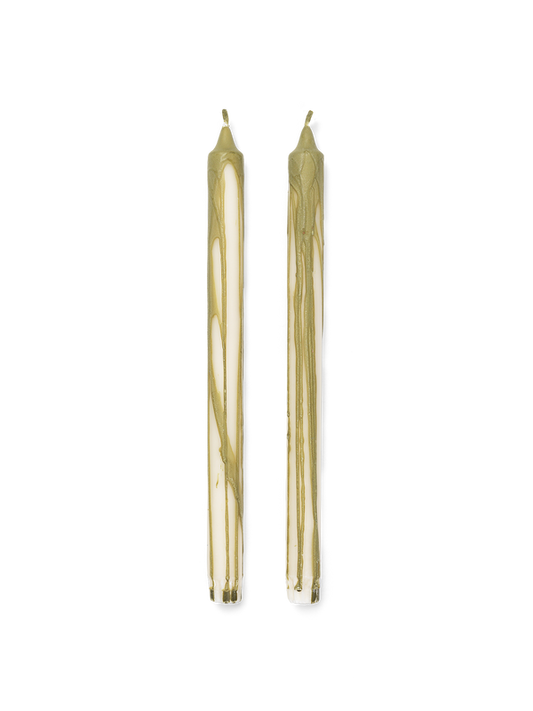 Dryp Candles Set of 2 - Olive