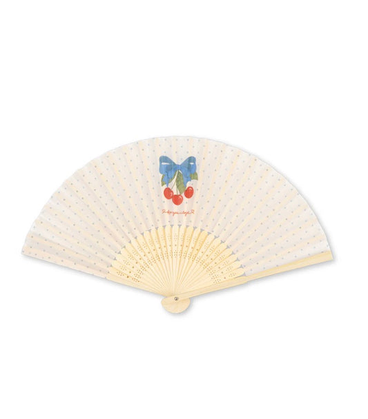 Printed Fan - Cherries