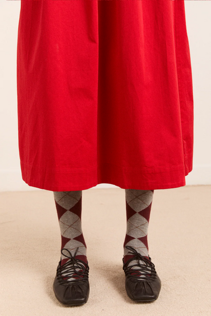 Malinda Long Sleeve Smock Midi Dress