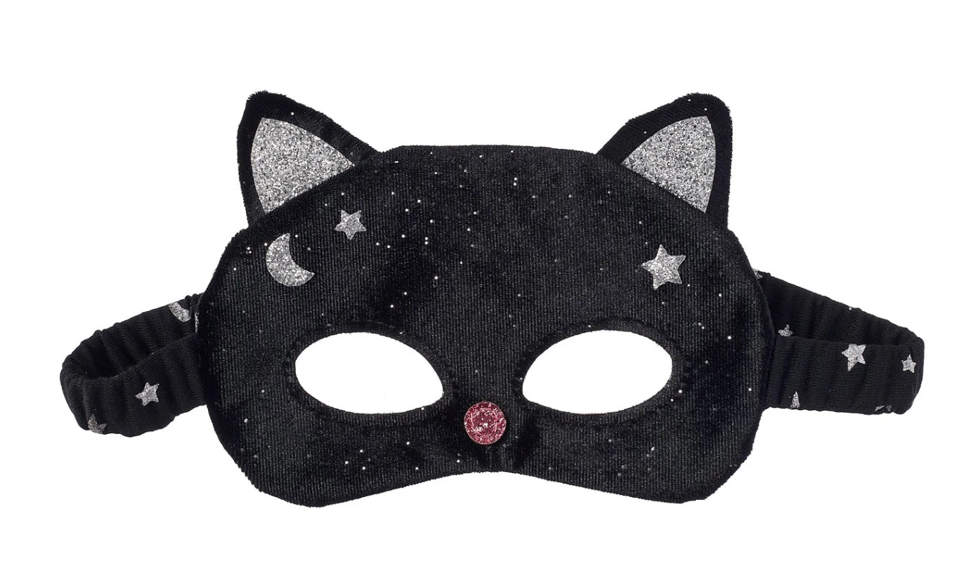Velvet Black Cat Mask (3-10 years)