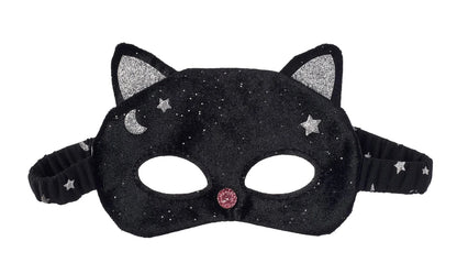 Velvet Black Cat Mask (3-10 years)