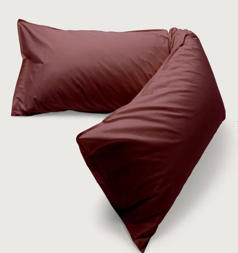 Pillow Case Brique Red 50cm x 140cm