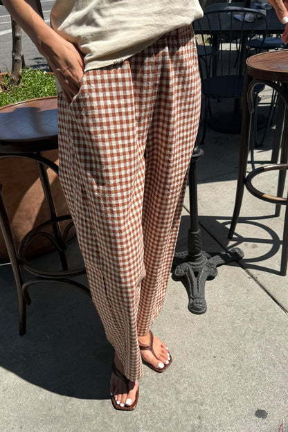 Arc Pants - Cinnamon Gingham