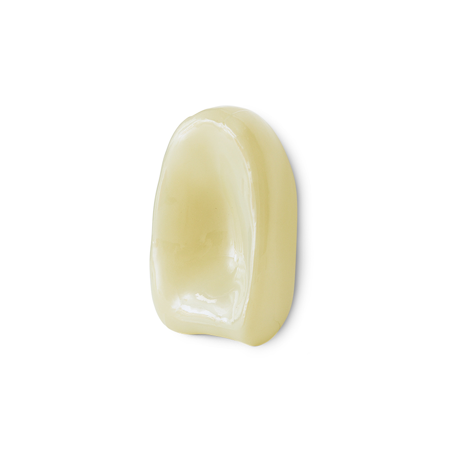 Glass Sculpture - Cream