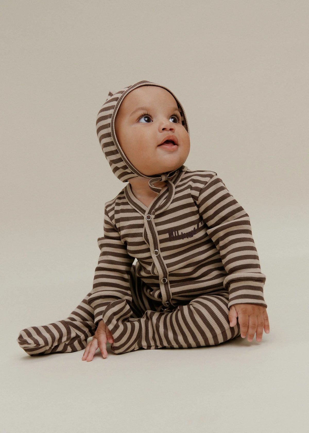 Milking It Acorn Stripe Onsie