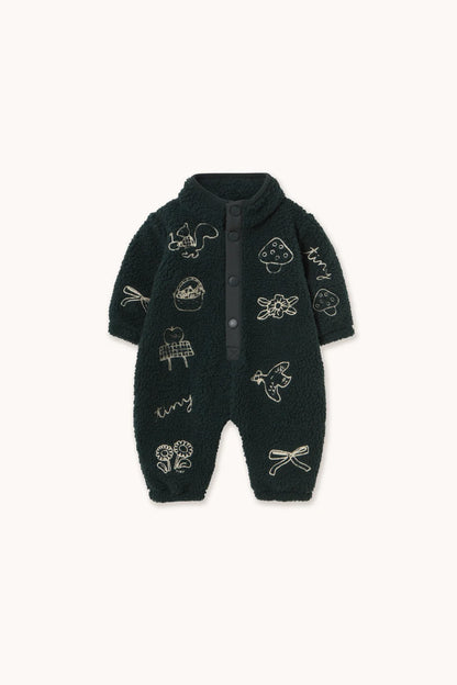 Tiny Apples Sherpa One-piece