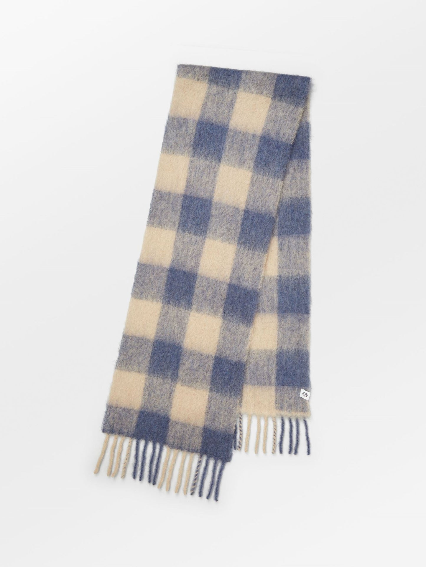 Check Mincho Scarf - Maritime Blue