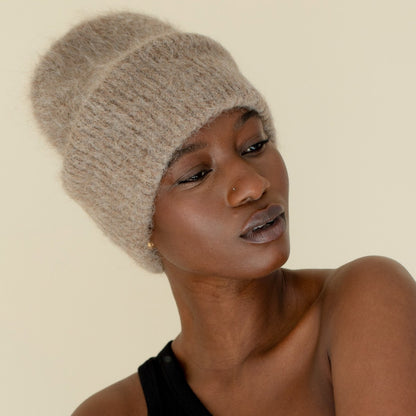 The Alpaca Beanie - Iced Taupe