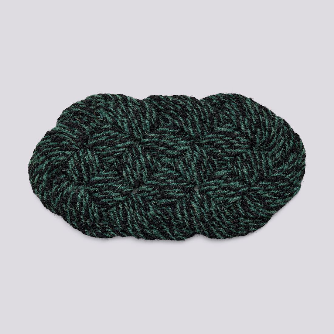 Coco Door Mat Swirl - Green and Black