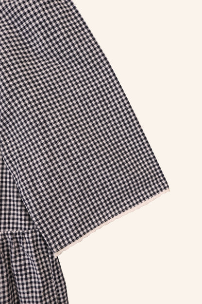 Mahonia Dress - Navy Gingham