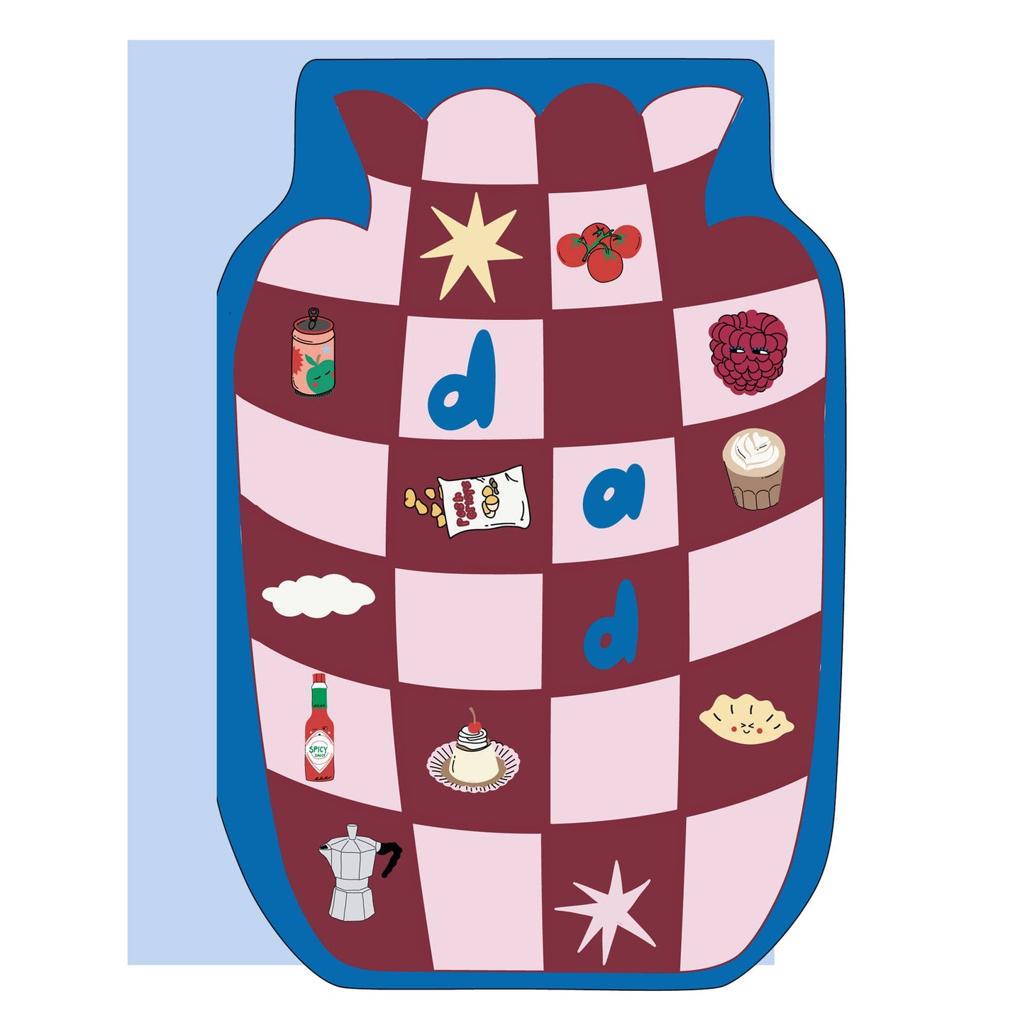 Father's day vase, cards for him, die cut card