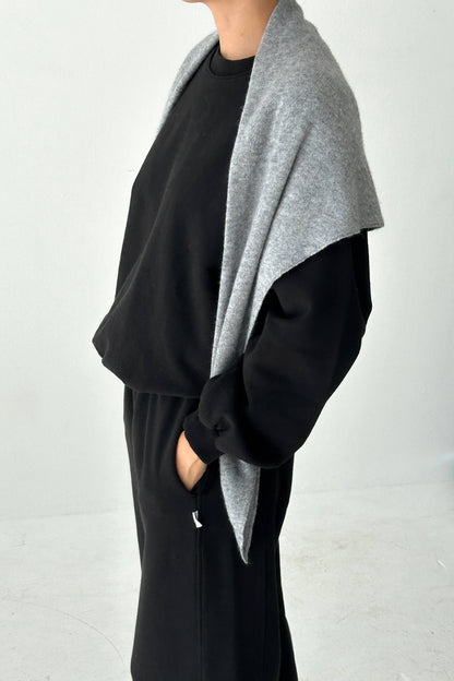Cashmere Shawl - Heather Grey