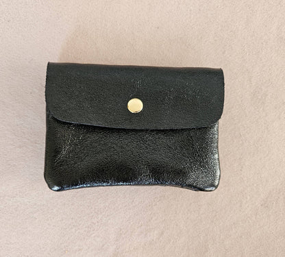 Metallic leather Kangoo wallet: Pink