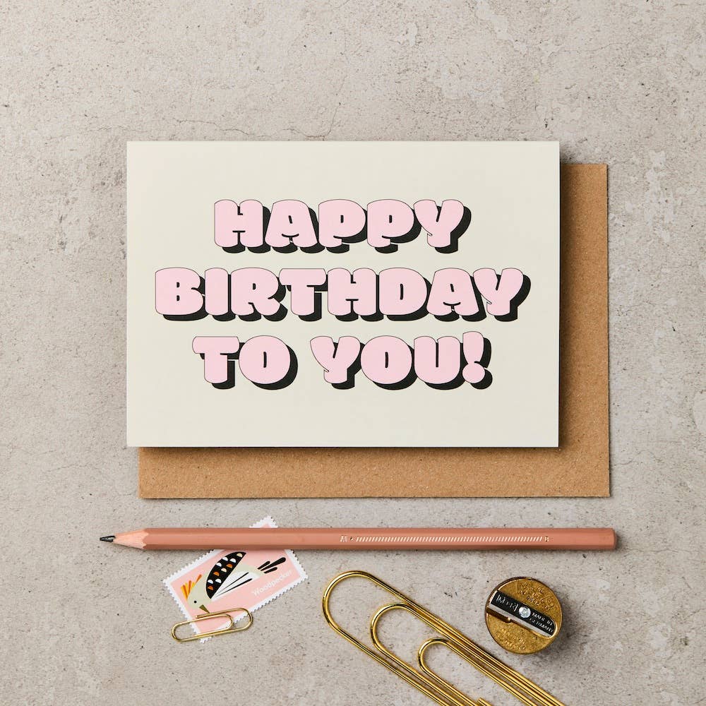 Bubble Happy Birthday To You Card