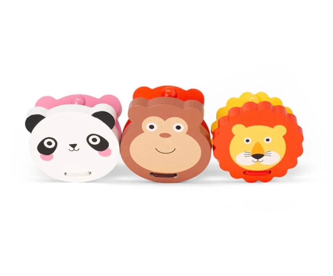 Wooden Animal Clappers