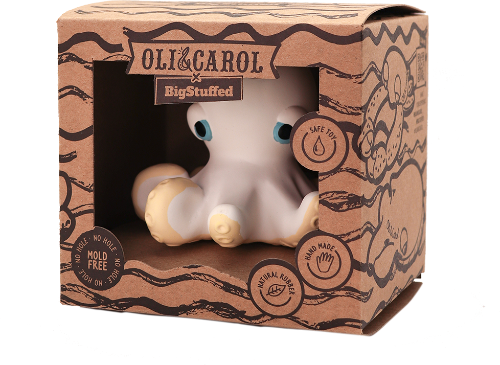 Orlando the Octopus - Natural Baby Bath Toy Oli&Carol