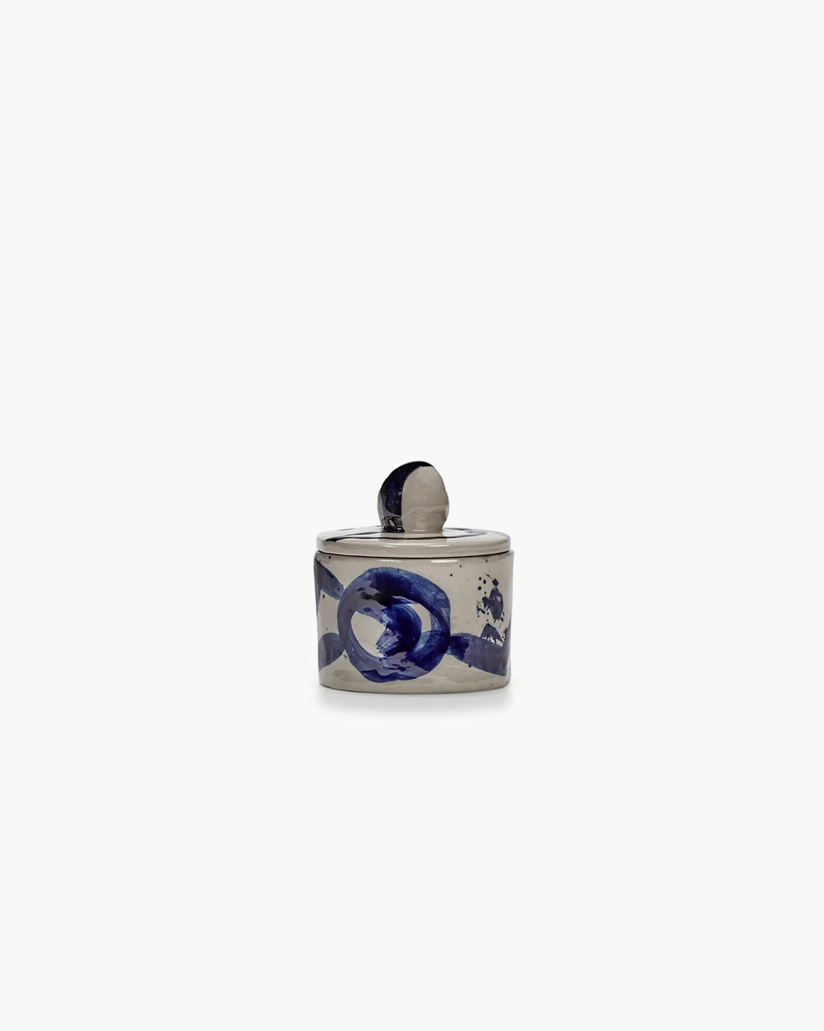 Storage Pot 01 - Beige Blue Sophia