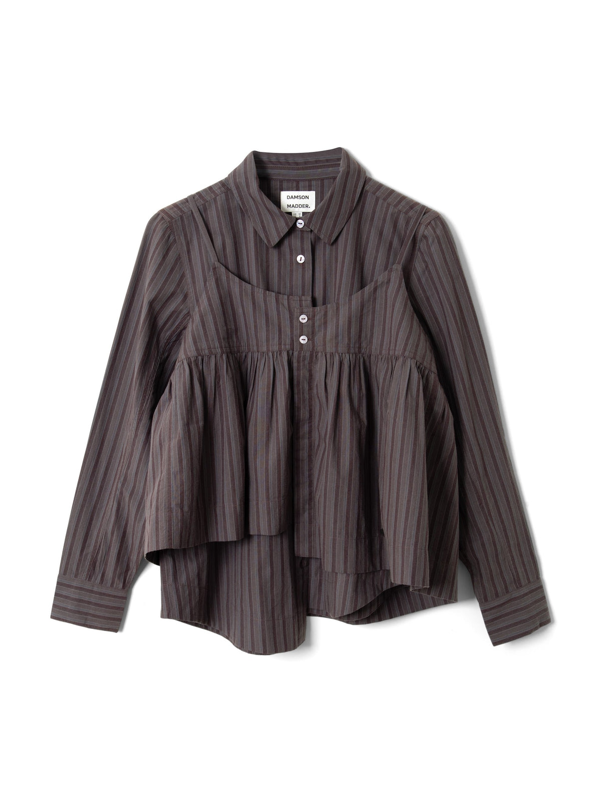 Indie Double Layer Shirt - Merlot Stripe