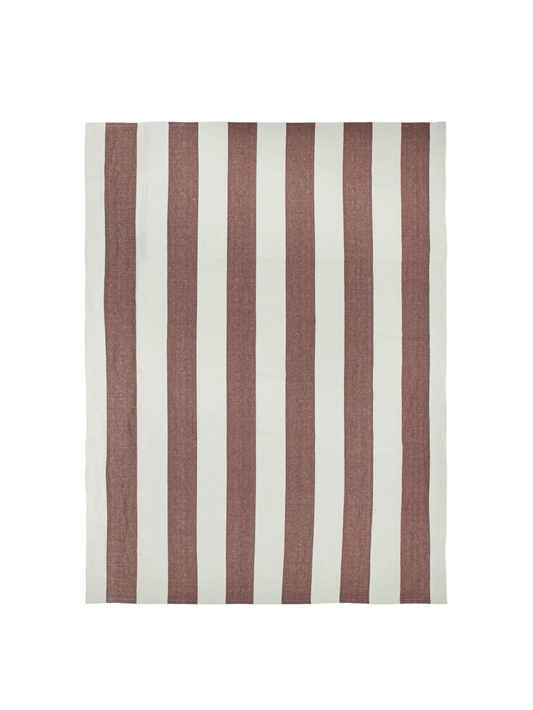 Hale Tablecloth - Chestnut / Frosted Lime