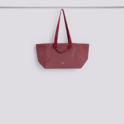 Grid Weekend Bag - Small Burgundy