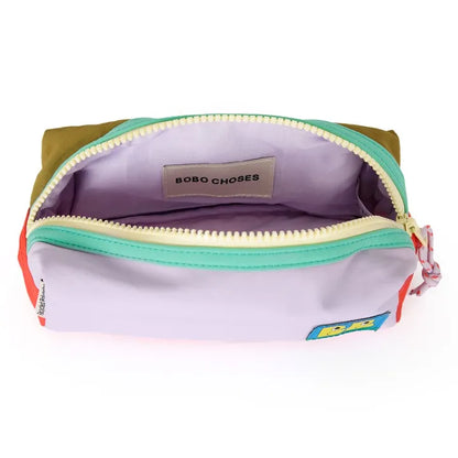 Lilac Colour Block Pencil Case