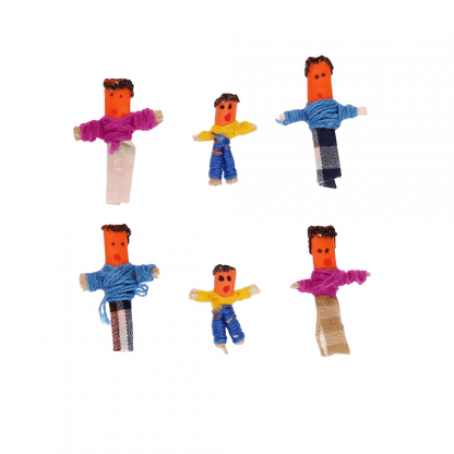 Worry Dolls - 6 Mini Worry People In A Box